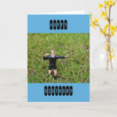 Scheidsrechter bij een Football / Voetbal Match Ka Kaart (Gele Bloem)