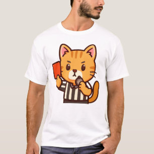 Scheidsrechter Cat – Grappig Voetbal Rode Kaart T-shirt