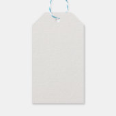 Scheidsrechter gestreept klassiek zwart & wit vert cadeaulabel (Achterkant)