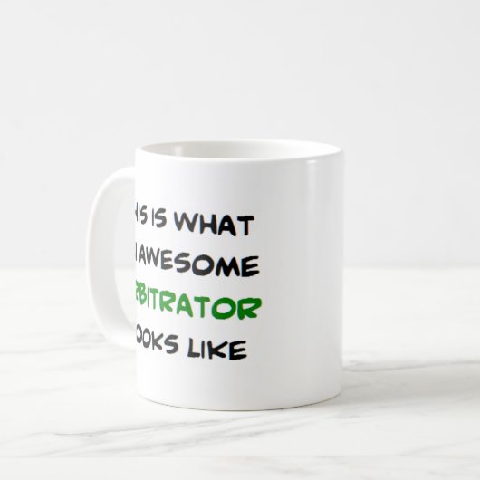 scheidsrechter, geweldige koffiemok (Voorkant links)