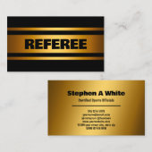 Scheidsrechter Golden Visitekaartje (Voorkant / Achterkant)