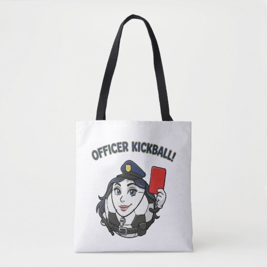 Scheidsrechter Kickball Voetbal Tote Bag (Voorkant)