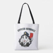 Scheidsrechter Kickball Voetbal Tote Bag (Achterkant)