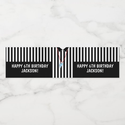 Scheidsrechter met Fluitje Waterfles Label Waterfles Etiket (Enkel label)