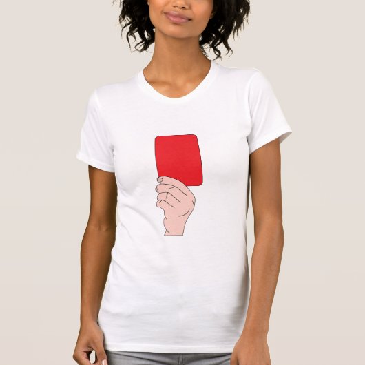 Scheidsrechter met rode Kaart vrouwen T-shirt (Voorkant)