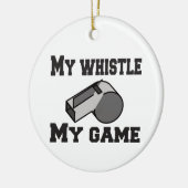 scheidsrechter mijn fluitje mijn spel keramisch ornament (Links)