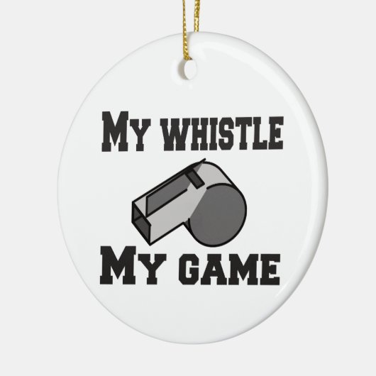 scheidsrechter mijn fluitje mijn spel keramisch ornament (Links)