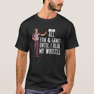 Scheidsrechter Ref Whistle Vrouwen Kinder Voetbal T-shirt