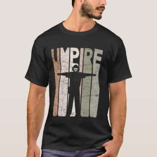 Scheidsrechter Vintage Honkbal Scheidsrechter Retr T-shirt