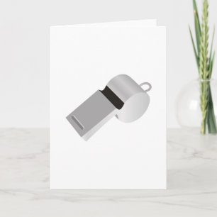 Scheidsrechters fluiten Wenskaarten Kaart