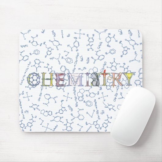Scheikendiagram van typografische muismatje muismat (Met muis)