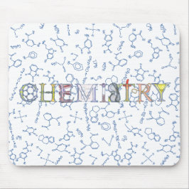 Scheikendiagram van typografische muismatje muismat