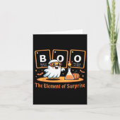 Scheikunde Boo Het element van Surprise Schattige  Kaart (Voorkant)