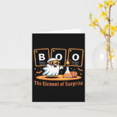 Scheikunde Boo Het element van Surprise Schattige  Kaart (Gele Bloem)