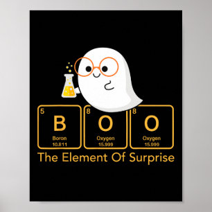 Scheikunde Boo Het element van Surprise Schattige Poster