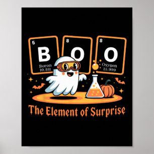 Scheikunde Boo Het element van Surprise Schattige Poster