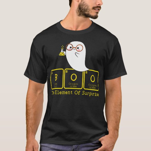 Scheikunde Boo Het element van Surprise Schattige T-shirt (Voorkant)