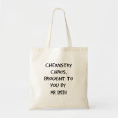 Scheikunde Chaos Gepersonaliseerde Scheikunde Lera Tote Bag (Voorkant)