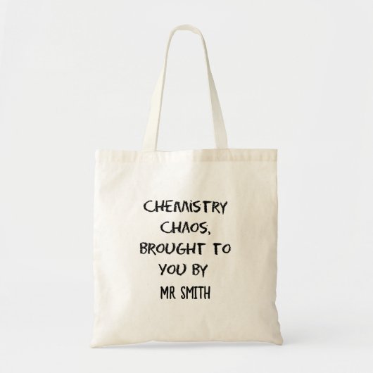 Scheikunde Chaos Gepersonaliseerde Scheikunde Lera Tote Bag (Voorkant)