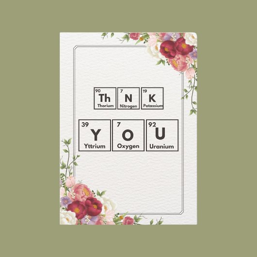 Scheikunde dank je bedankkaart