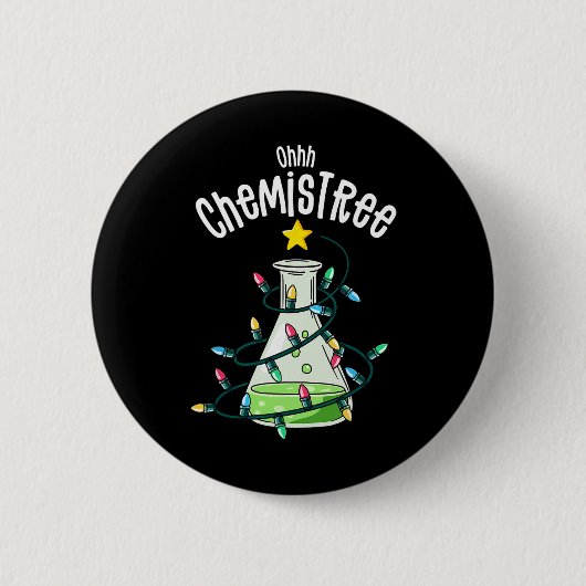 Scheikunde Door Joy Haus Oh Chemistree Leraar Stud Ronde Button 5,7 Cm (Voorkant)