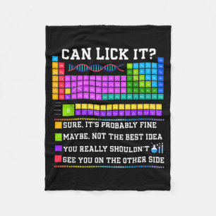 Scheikunde Elementen Leraar Mag Ik Het Likken Peri Fleece Deken