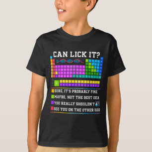 Scheikunde Elementen Leraar Mag Ik Het Likken Peri T-shirt