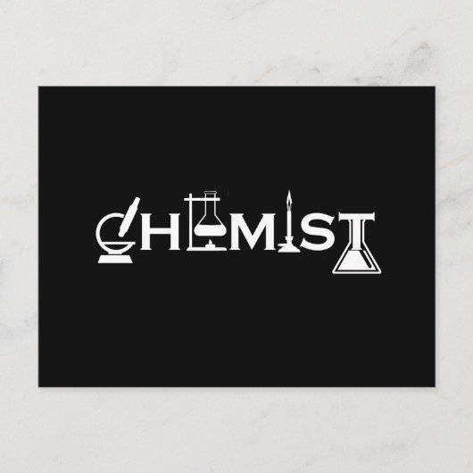 Scheikunde grappige scheikundige geschenken feestdagenkaart (Voorkant)