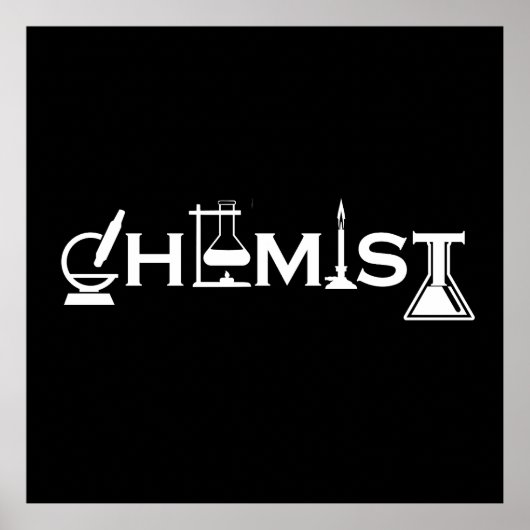 Scheikunde grappige scheikundige geschenken poster (Voorkant)