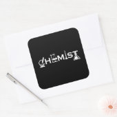 Scheikunde grappige scheikundige geschenken vierkante sticker (Envelop)
