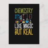 Scheikunde het is als magisch maar echt grappig briefkaart (Voorkant)