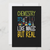 Scheikunde het is als magisch maar echt grappig kaart (Voorkant)