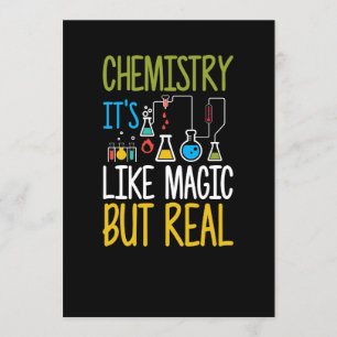 Scheikunde het is als magisch maar echt grappig kaart