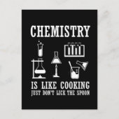 Scheikunde is als het koken grappige scheikundige  briefkaart (Voorkant)