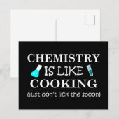 Scheikunde is als het koken grappige scheikundige feestdagenkaart (Voorkant / Achterkant)