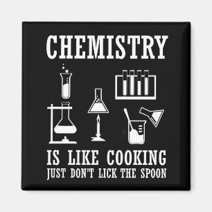 Scheikunde is als het koken grappige scheikundige  magneet