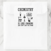 Scheikunde is als het koken grappige scheikundige  vierkante sticker (Tas)