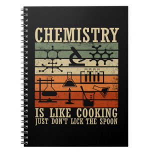 scheikunde is als het koken van vintage scheikundi notitieboek