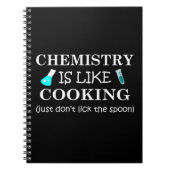 scheikunde is als koken leuke scheikundige grap notitieboek (Voorkant)