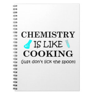 scheikunde is als koken notitieboek