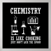 scheikunde is als koken poster (Voorkant)