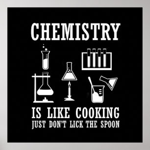 scheikunde is als koken poster