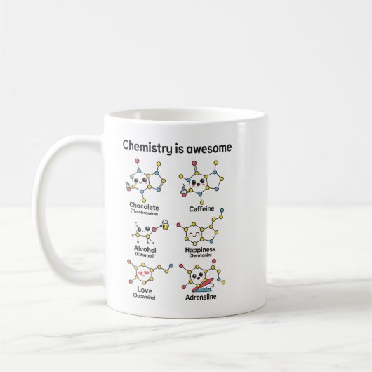 Scheikunde is Geweldig | Leuke Scheikunde Dag Koffiemok (Links)