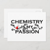 Scheikunde is mijn passie grappige scheikundige ci feestdagenkaart (Voorkant / Achterkant)