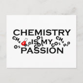Scheikunde is mijn passie grappige scheikundige ci feestdagenkaart (Voorkant)