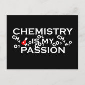 Scheikunde is mijn passie grappige scheikundige ci feestdagenkaart (Voorkant)