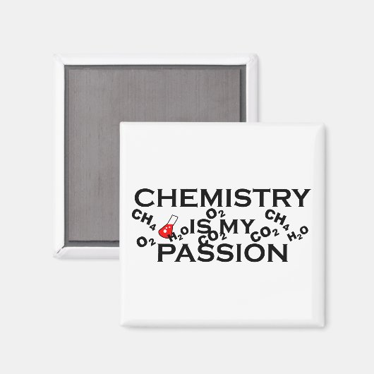 Scheikunde is mijn passie grappige scheikundige ci magneet (Voorkant / Achterkant)