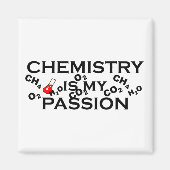Scheikunde is mijn passie grappige scheikundige ci magneet (Voorkant)
