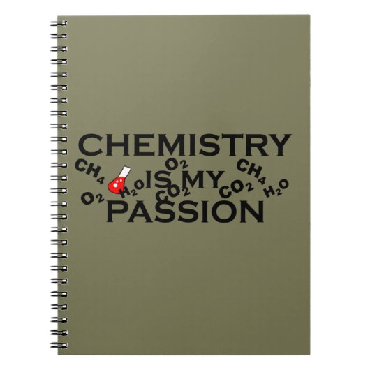 Scheikunde is mijn passie grappige scheikundige ci notitieboek (Voorkant)