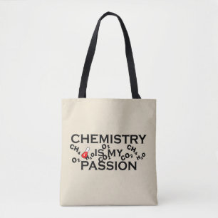 Scheikunde is mijn passie grappige scheikundige ci tote bag